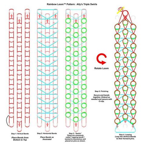 beginner easy step by step loom bands|instructions for loom bands.